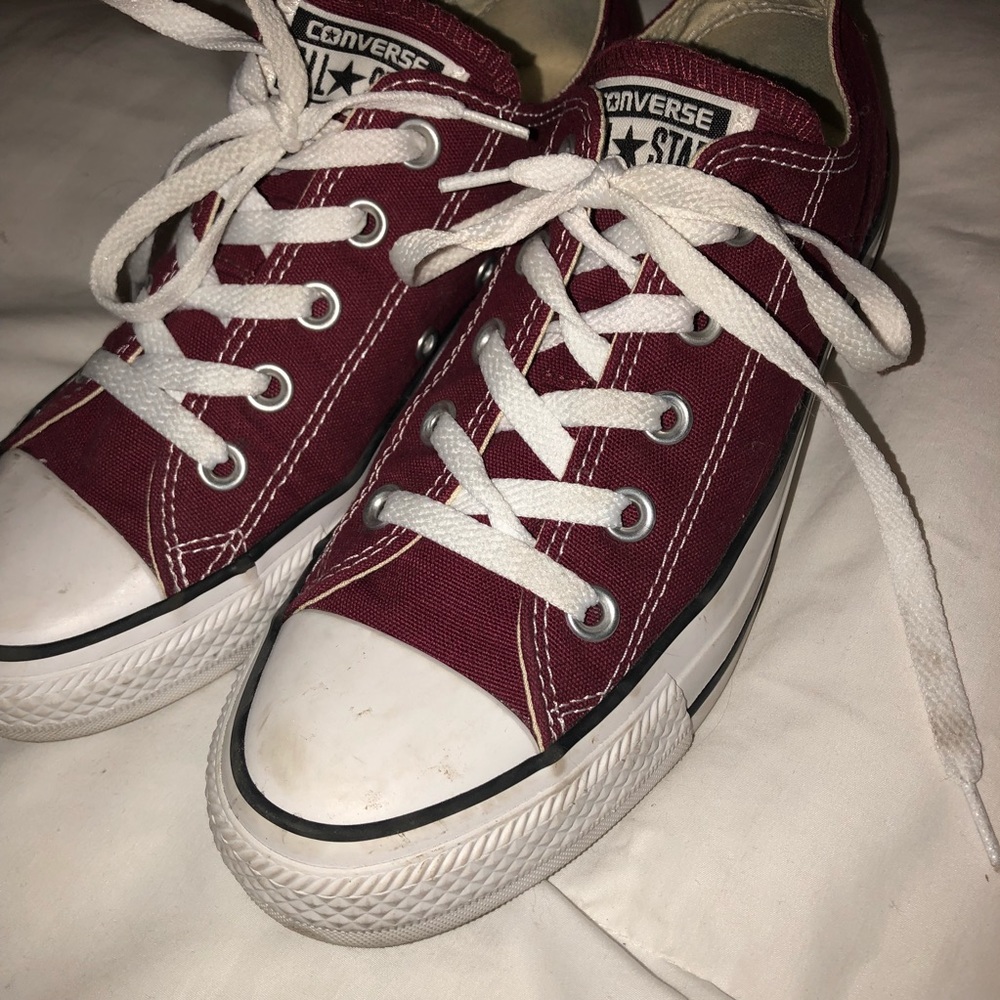 Maroon Converse